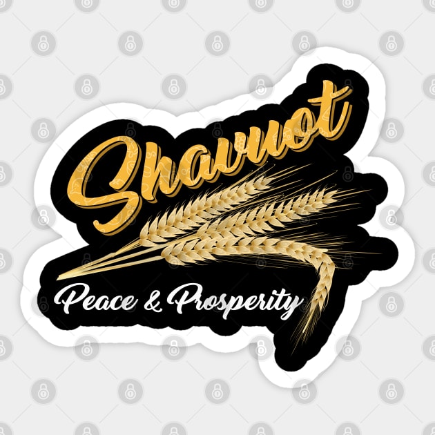 Shavuot Peace & Prosperity Sticker by wonderws